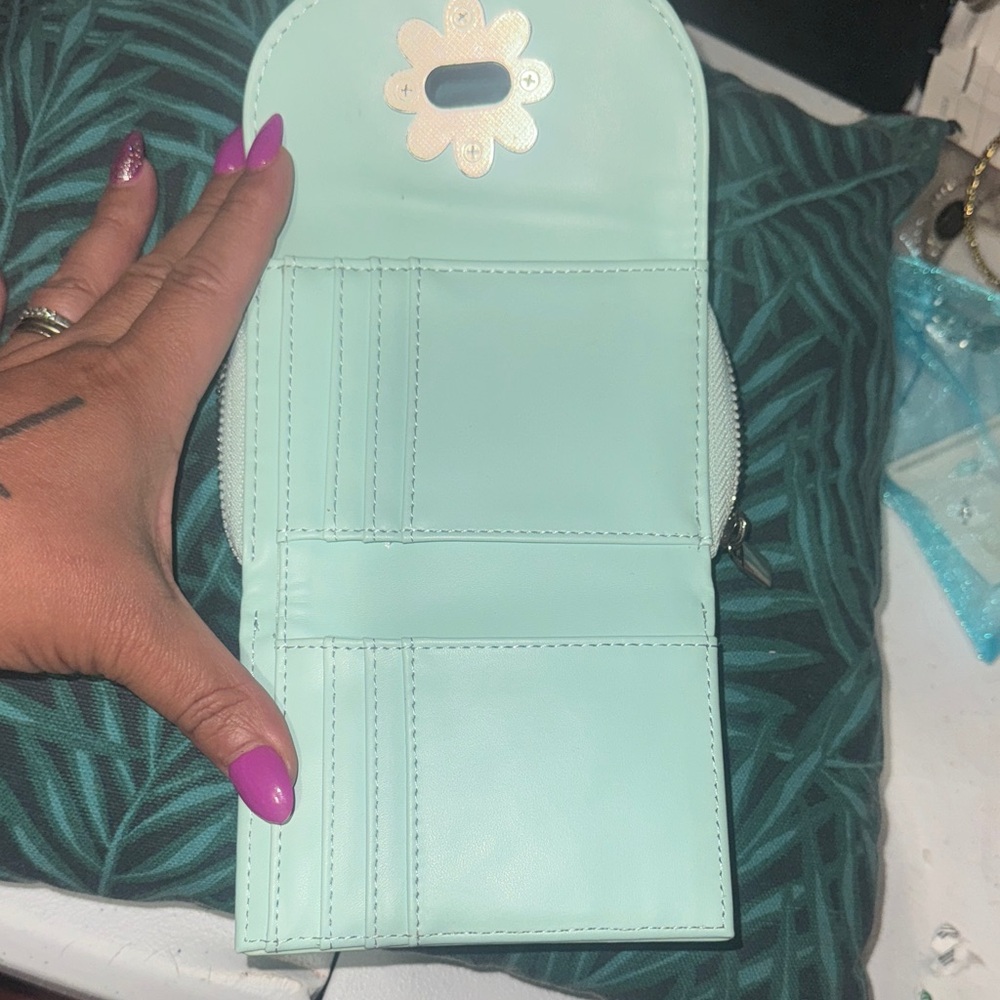 Floral Patterned Wallet with Snap Closure - Picture 2 of 2